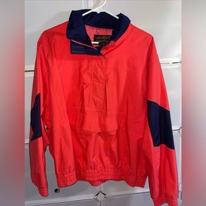 Women’s vintage Eddie Bauer quarter zip windbreaker